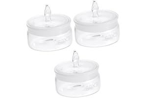 PLAFOPE 3pcs Glass Weighing Bottle in Low Form Specific Gravity Bottle for Laboratory Use Weighing in Low