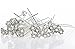 Hair Pins - Hipgirl 20pc Pack Wedding Bridal Prom Pearl Sparkle Rhinestone Bling Crystal Styling Flower Hair Pins Clips for Hair, Jewelry Designer Beauty Accessories, For Girls Women