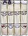 MISSLO Over the Door Shoe Organizer 24 Large Fabric Pocket Closet Accessory Storage Hanging Shoe Hanger, Beige