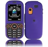 Purple Rubberized Hard Faceplate Cover Phone Case for Samsung Gravity 2 T469 T404G