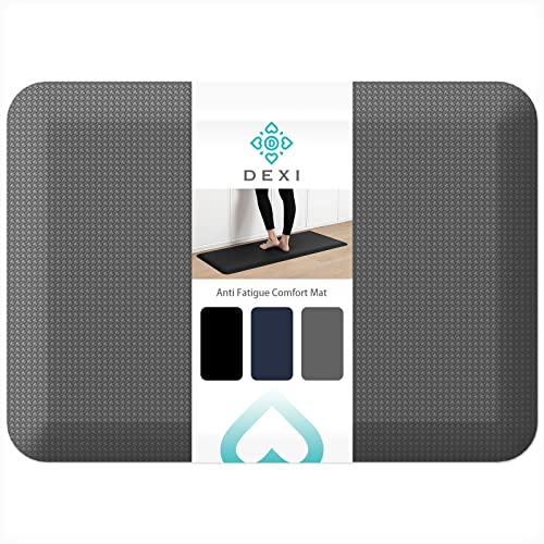 DEXI Anti Fatigue Kitchen Mat Cushioned Kitchen Rug, 3/4" Thick Heavy