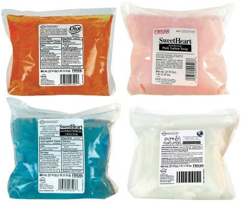 Sweetheart Antibacterial Soap Refill Pleasant Scent, Blue, 800mL, 12/Case