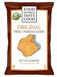Food Should Taste Good, Sweet Potato Chips, Kettle Chips, 4.5 oz (Pack of 12)