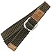 moonsix Canvas Web Belts for Men, Military Style D-ring Buckle Men's Belt, Army Green