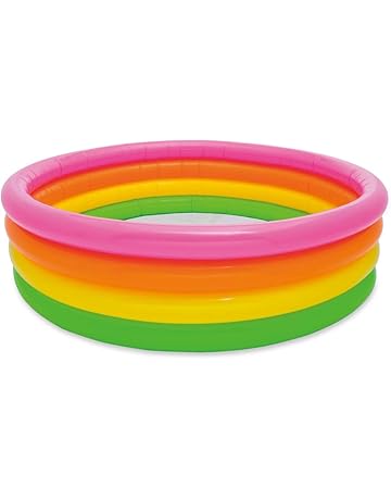 Intex 56441NP - Piscina hinchable 4 aros colores 168 x 46 cm,780 litros
