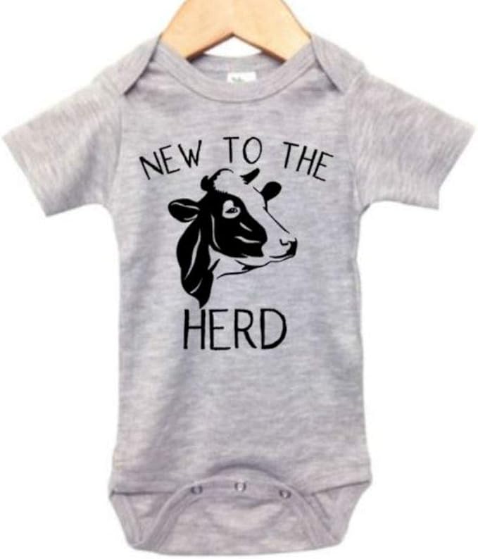 new to the herd onesie