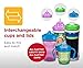 Playtex Sipsters Stage 1 Spill-Proof, Leak-Proof, Break-Proof Soft Spout Sippy Cups for Girls - 6 Ounce - 2 Count