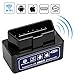 wsiiroon Car WiFi OBD 2, OBD2 Scan Tool, Car OBDII Scan Tool Auto Diagnostic Scanner Code Reader/Scan Tool Check Engine Light for iOS & Android (Black)