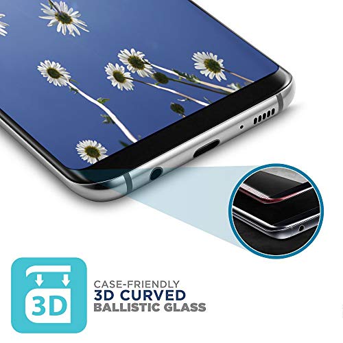 [2 Pack] Samsung Galaxy S9 Screen Protector, S9 Tempered Glass 3D Curved [9H Hardness][Anti-Fingerprint][Ultra-Clear][Bubble Free] Tempered Glass Screen Protector Compatible with Samsung Galaxy S9 - Thumbnail 4