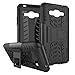 Galaxy J2 Prime Case, Galaxy Grand Prime Plus Case, Lacass [Shockproof] Tough Rugged Dual Layer Protector Hybrid Case Cover with Kickstand for Samsung Galaxy J2 Prime/SM-G532 - Black