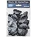 Butterfly Wall Decals - Butterfly Wall Stickers - 3D Butterfly Wall Stickers - Butterfly Wall Art - Wall Decals for Bedroom - Teen Room Decor - Black Butterfly Wall Stickers (12 pcs)