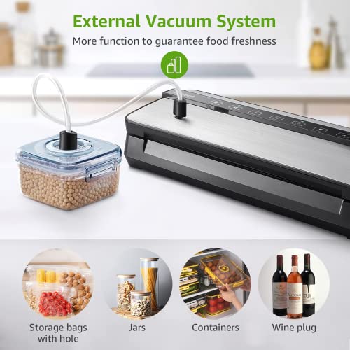 Vacuum Sealer Machine, Voweek Automatic Food Sealer with Builtin