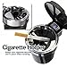 ZONETECH Car Smokeless Ash Tray Blue LED Cool Light Indicator Travel Auto Cigarette Odor Remover Smoke Diffuser