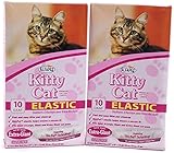 Alfapet Kitty Cat Extra-giant Elastic Sta-put Litter Box Liners 10 Ct (Pack of 2)