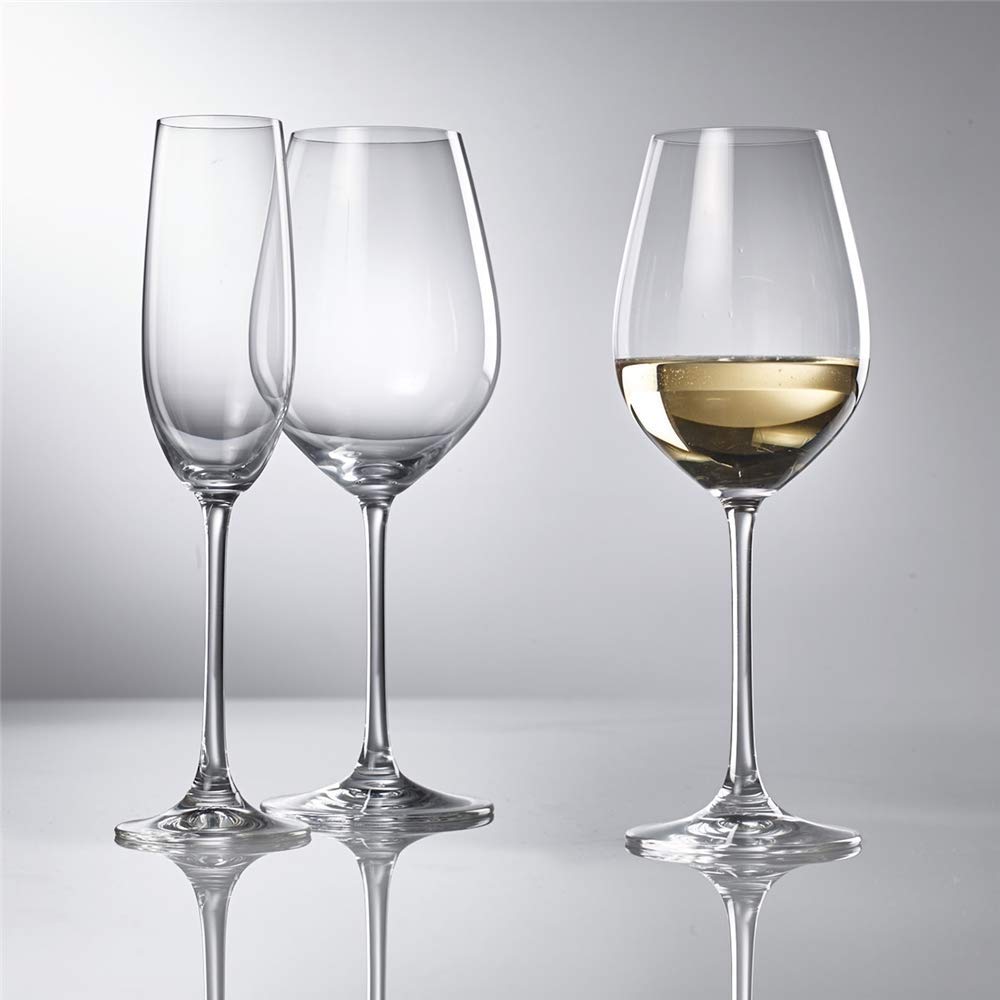 Spiegelau Salute White Wine Glasses (Clear Crystal, Set of 4, 16.4 oz