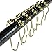 Bathroom Shower Curtain Rings – Best Heavy Duty Gold Roller Ball Hooks - Stainless Steel and Brass Finish – Easy Glide Set of 12 Pieces for Women & Men – Rust, Corrosion & Friction-Free – - Unconditional