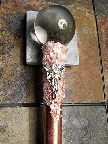ROTA Magic Wands: Arwen's Evenstar Scrying Scepter 50mm Crystal ball, 13 x .75" Copper Wand