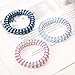 10 Pcs Colorful Spiral Hair Coils, No Crease Traceless Elastic Phone Cord Hair Ties for Women and Girls, Waterproof and Multicolor (Color B)