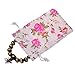 BCP Pack of 10pcs 3.5 X 6 Inch Roses Pattern Double Drawstring Linen Bags Burlap Drawstring Bag/Gift Bag Pouch for Party/Wedding