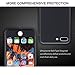 VANSIN iPhone 7 Plus Case, 360 Full Body Protection Hard Slim Case Coated Non Slip Matte Surface with Tempered Glass Screen Protector for Apple iPhone 7 Plus Only (5.5-inch) - (Black)