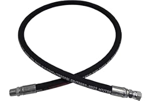 CAMUUN 3/8 Hydraulic Hose with 3/8inch NPTF Male X 3/8" JIC 37° Female Hydraulic Hose Fitting (12inch)