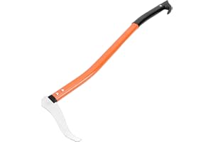 Asixxsix Logging Tool, Forestry Pick Tool with Anti Slip Handle Lightweight and Angled Hook, Log Mover for Lifting Rotating D