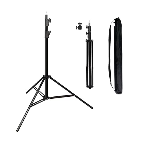 Heavy Duty Light Stand 9.5 Feet/2.8 Meters Adjustable Spring Cushioned ...