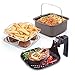 NuWave Brio Digital 3 QT Air Fryer Ultimate Package Including Brio Baking Pot, Grill Pan & Reversible Rack With Silicone Trivet & 5 Piece Utensil Set