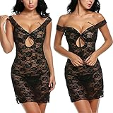 Avidlove Women See-through Lingerie Lace Chemise Floral Nightgowns Outfits