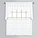 United Curtain Windsor Lace Straight Valance, 56 by 16-Inch, White