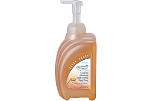 KUTOL Health Guard 21314 Foaming Advanced Antibacterial Hand Soap, 950 mL Clean Shape Pump Bottle, Amber with Citrus Spice Scent (Pack of 4)