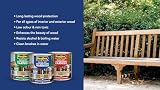 Rustins Quick Dry Poly Varnish Satin Oak 500ml - Water Based Interior Finish view 2