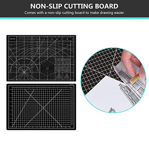KENTING A3 Drawing Light Board, USB Power Sketch Light Pad with Stepless Adjustable Brightness, Ultra-Thin 0.2inches Copy Board for Diamond Art, Tracing, Tattoo Drawing, Sketching, Animation, Drawing