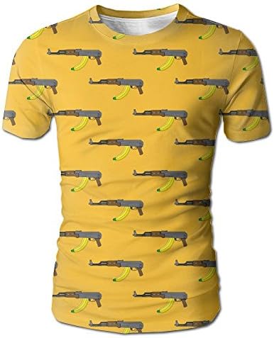 VN HNGD AK-47 with Banana Men's Summer Fashion Short-Sleeve Crewneck T-Shirt Pullover