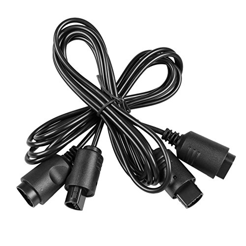 SunTrade 4-Pack 6ft Extension Cable for 64 N64 Controller,Black (4) - Thumbnail 2