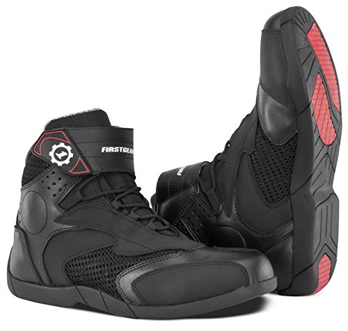 Firstgear Mesh Lo Men's Motorcycle Boots (Black, Size 13)