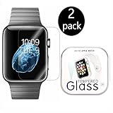 [2-Pack] Apple Watch 42mm Smart Watch Screen Protector, Xinplas [Tempered Glass] 9H Hardness, Anti-Scratch, Bubble Free