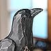 Factory Direct Craft Sculpted Look Wood Crow on Wooden Spindle for Primitive or Halloween Displays