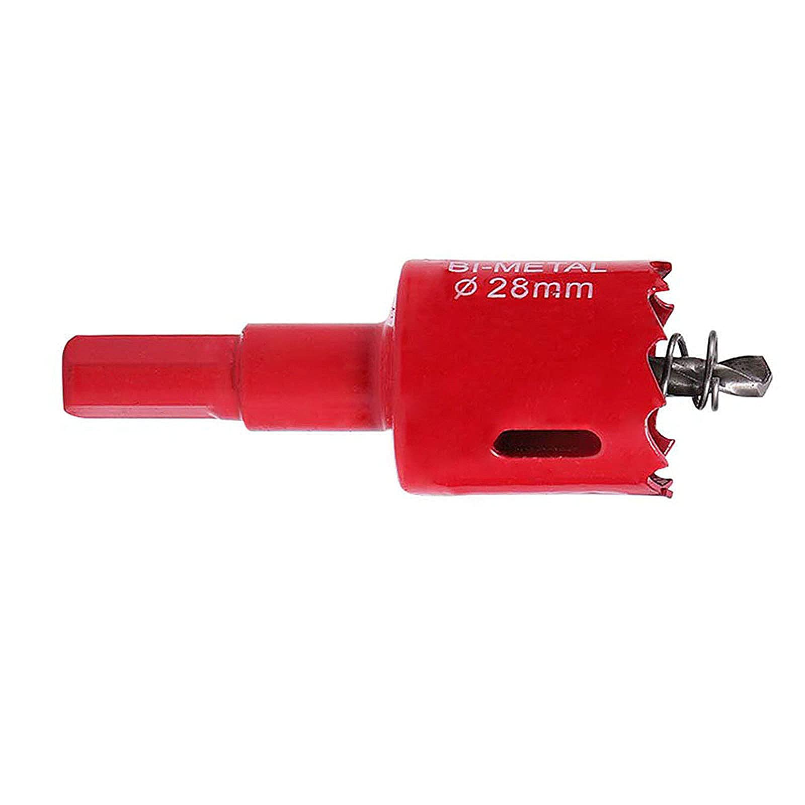 SagaSave 28mm HSS Bi-Metal Hole Saw with Corn Hole Drilling Cutter, Hole Cutter for Stainless Steel,Metal,Wood,Plastic,Drywall,Fiberboard,1.10inch 1PCS