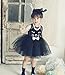 Girl Halloween Dress Black Cat Dress Fancy Holiday Party Dresses Size 6