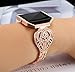 Compatible for Fitbit Blaze Bands Women Men with Frame, VOMA Stainless Steel Fitbit Blaze Watch Band Fitbit Blaze Accessories Fitbit Bands Blaze Fit bit Blaze Bands Large Small Bangle 1 Rose Gold