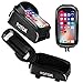Potok Bicycle Phone Mount Bag, Waterproof Front Frame Bike Bags Sensitive Touch Screen Large Capacity Sun Visor Top Tube Bike Bag Compatible with iPhone Xs Max/ 8Plus, Galaxy Note 9
