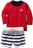 Carters Baby Boys 4th of July 2-Piece Rashguard Set Red