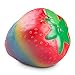 BeYumi Colorful Slow Rising Toy, Rainbow Strawberry Squishy Cream Scented Bread Decompression Squeeze Toys for Collection Gift, Decorative Props Large or Stress Relief, 1 Pack