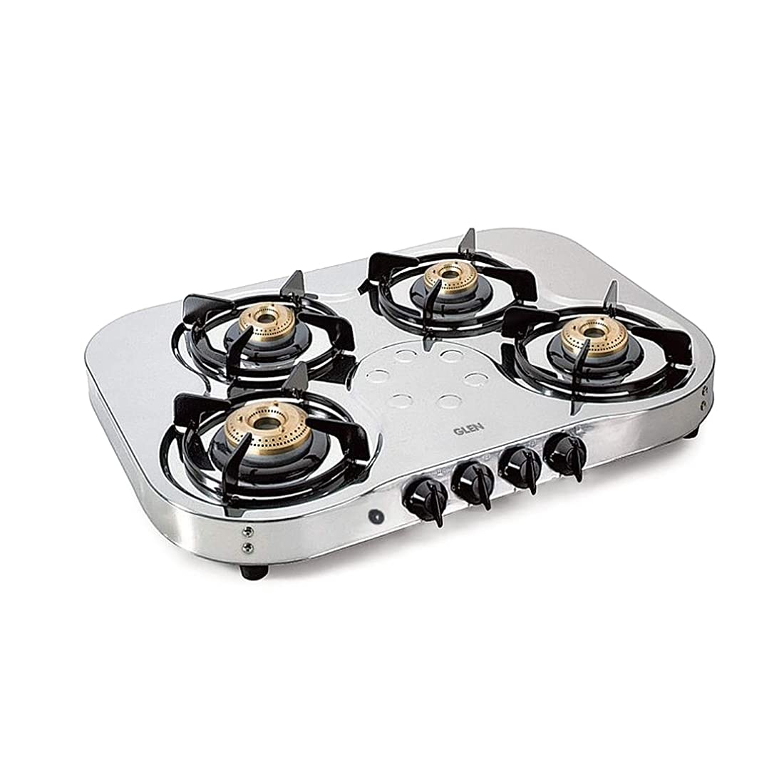 Buy Glen 4 Brass Burner Stainless Steel Gas Stove 1045 High Flame Auto