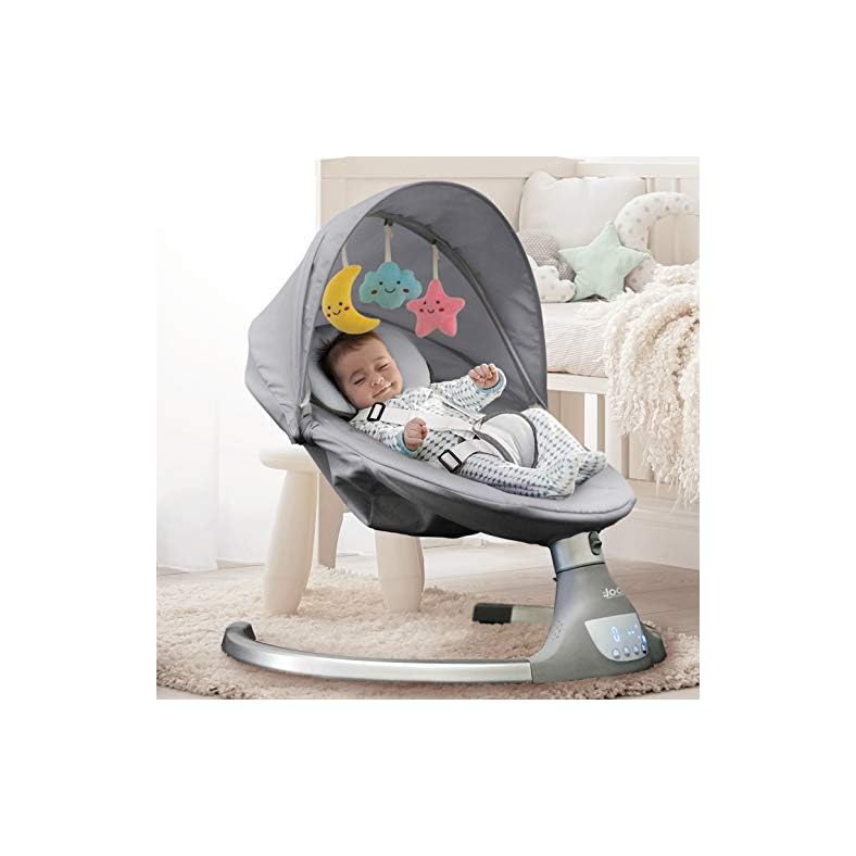 Nova Baby Swing for Infants – Motorized Bluetooth Swing, Music Speaker with 10 Preset Lullabies, Remote Control, Gray… Nova Baby Swing for Infants – Motorized Bluetooth Swing, Music Speaker with 10 Preset Lullabies, Remote Control, Gray…