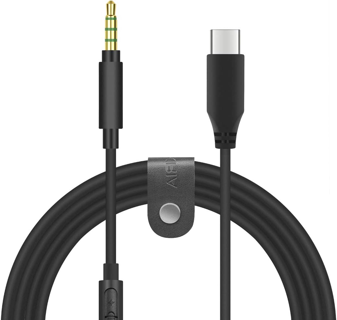 GEEKRIA USB-C Digital to Audio Cable with Mic Compatible with Sony ULT WEAR, WH-1000XM5/1000XM4, WH-XB910N, WH-CH720N