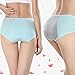 Opiboo Women's Soft Cotton Menstrual Period Underwear Leakproof Postpartum Panties 5 Pack Breathable Waist Briefs