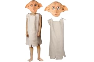 shyhand Dobby Costume Kids Dobby Mask Halloween Latex House Elf Cosplay Costume with Elf Mask