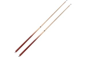 HMQQ 2-Pieces Pool Cue Stick with Coffee Color and 13mm Leather Tip Weight 20OZ (48" Set of 2/ Set of 4, 58" Set of 2/ Set of 4/ Set of 6 20OZ)